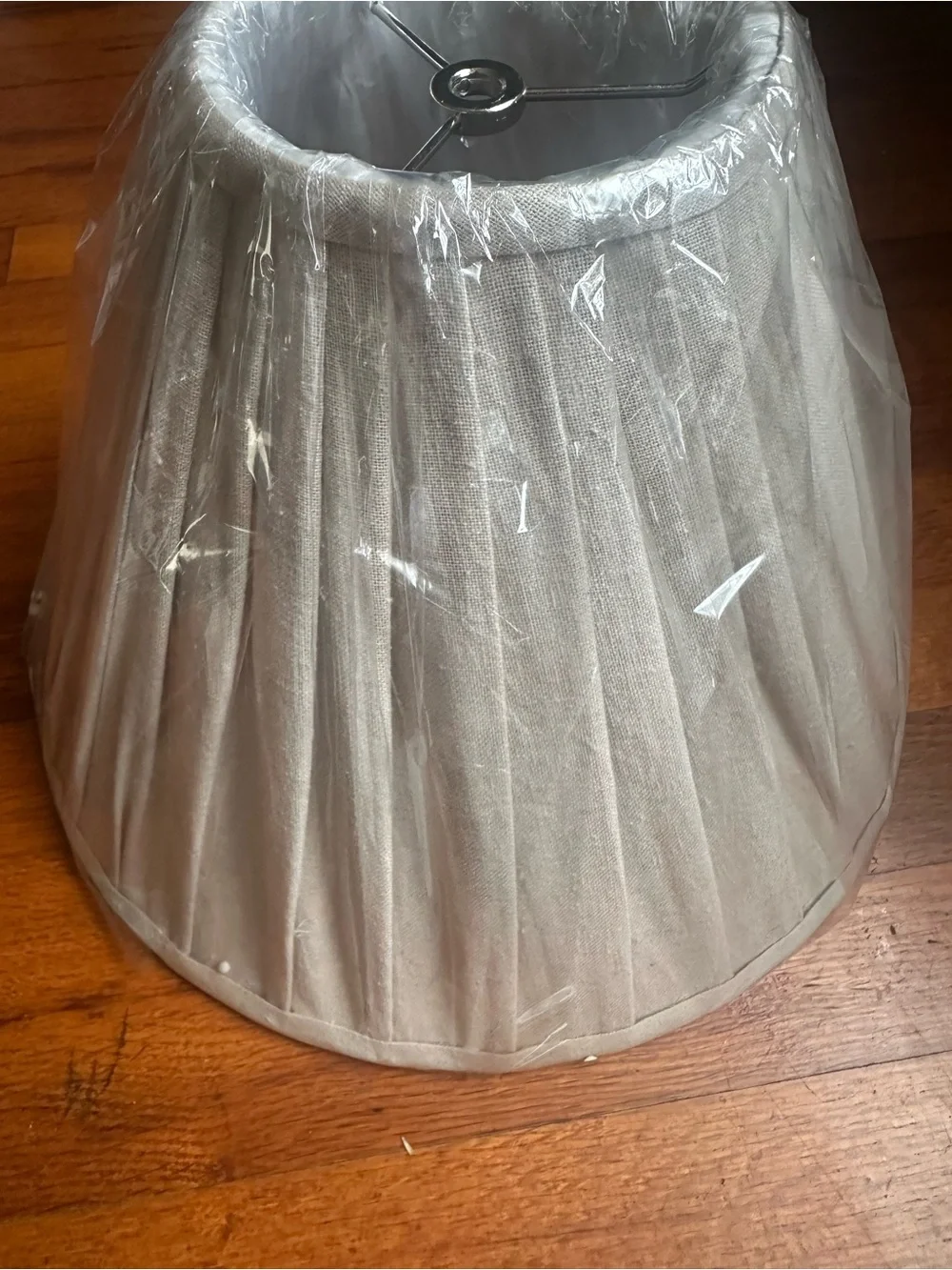 Drum Lamp Shade 5”x10”x14 Textured Beige Fabric New